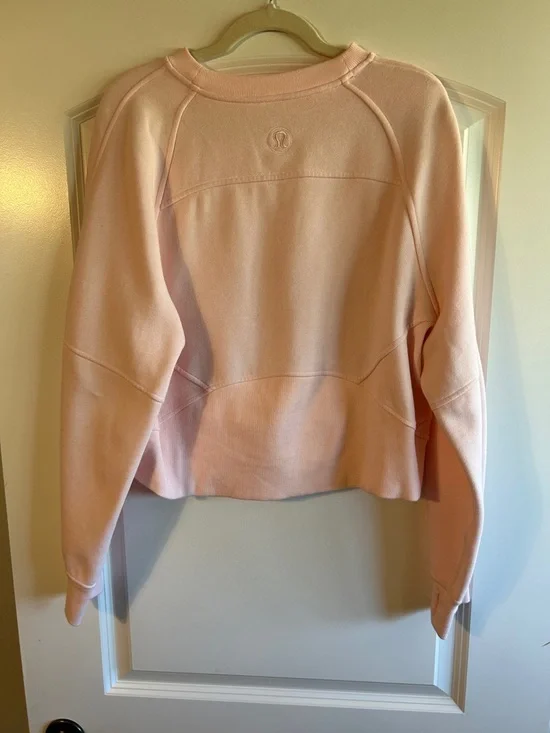 lululemon athletica Pale Pink Crewneck Logo Sweatshirt 
001 - Picture 3 of 6